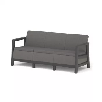 KETER divano da giardino tre posti Scandi Linea divano 3 posti grigio