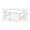 KETER tavolo da giardino Deco Lyon noce/grigio