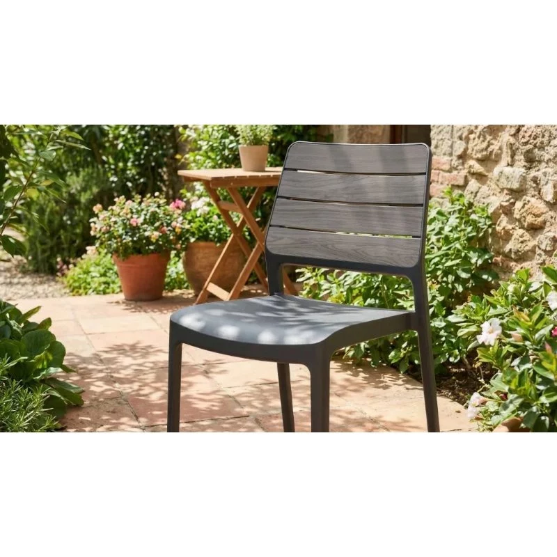 KETER sedia da giardino Deco Porto grigio chiaro/grigio