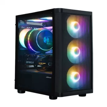 Zalman M4 SE Nero Case PC mATX Mini Tower con 6 ventole FRGB da 120mm