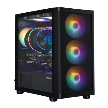 Zalman M4 SE Nero Case PC mATX Mini Tower con 6 ventole FRGB da 120mm