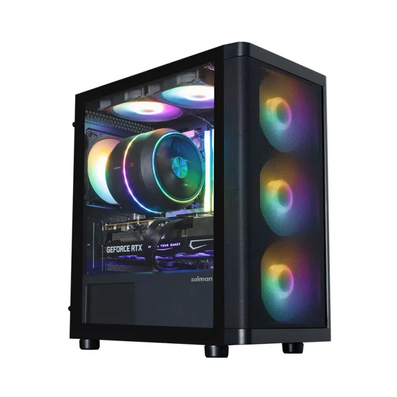 Zalman M4 SE Nero Case PC mATX Mini Tower con 6 ventole FRGB da 120mm