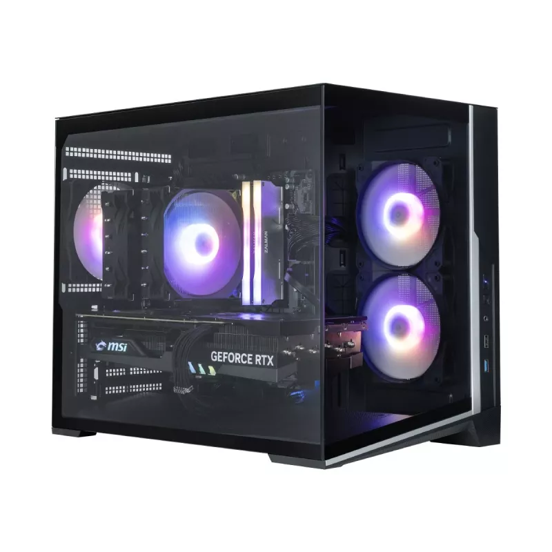 Zalman D30 Nero Case PC mATX Mini Tower con 3 ventole ARGB da 120mm e pannello laterale in vetro temperato