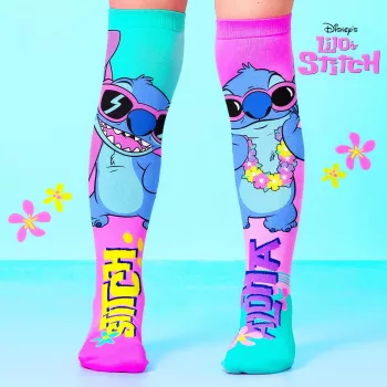 MADMIA Calze al ginocchio bambino Lilo & Stitch Aloha Fiori Disney / Md036p