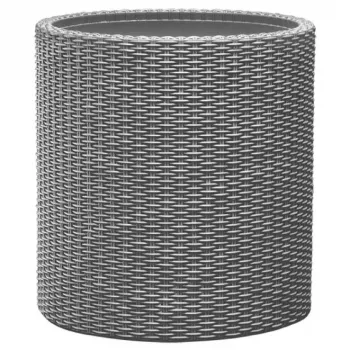 KETER vaso piccolo cilindrico fioriera grigio chiaro