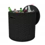 KETER tavolo da giardino/scatola contenitore Cool Stool marrone