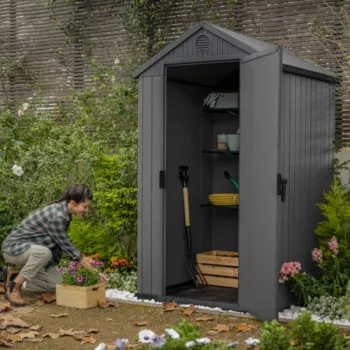 KETER casetta da giardino Darwin 4x4 grigio