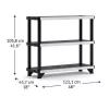 Scaffale KETER 3 ripiani Fused 122,1x45,7x105,8cm nero