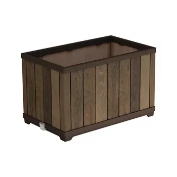 Fioriera rettangolare KETER Deco color noce