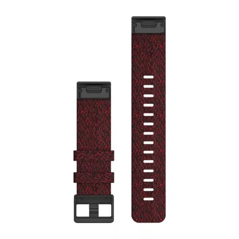 Accessorio GARMIN, cinturino fenix 6 22mm QuickFit Heathered Red in nylon