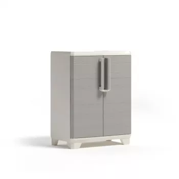 Mobile a basamento in legno KETER Linear 68x39x90cm beige chiaro/grigio chiaro