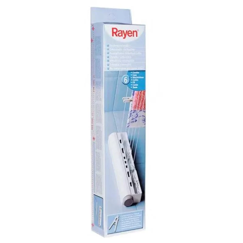 RAYEN Stendibiancheria retrattile 22m con 10 pz. mollette