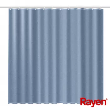 RAYEN Tenda da doccia 180x200cm blu, poliestere