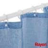 RAYEN Tenda da doccia 180x200cm blu, poliestere