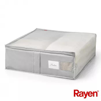 RAYEN Scatola portacoperte Premium grigia 65x55x20cm