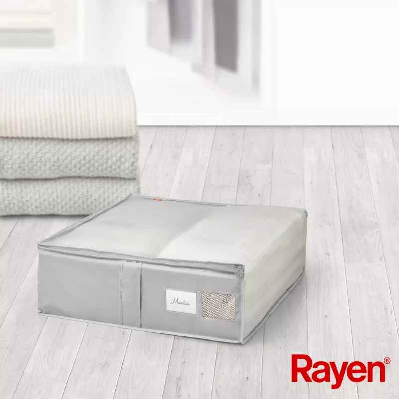 RAYEN Scatola portacoperte Premium grigia 65x55x20cm