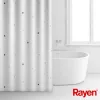 RAYEN Tenda da doccia 180x200cm bianca, poliestere