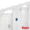 RAYEN Tenda da doccia 180x200cm bianca, poliestere