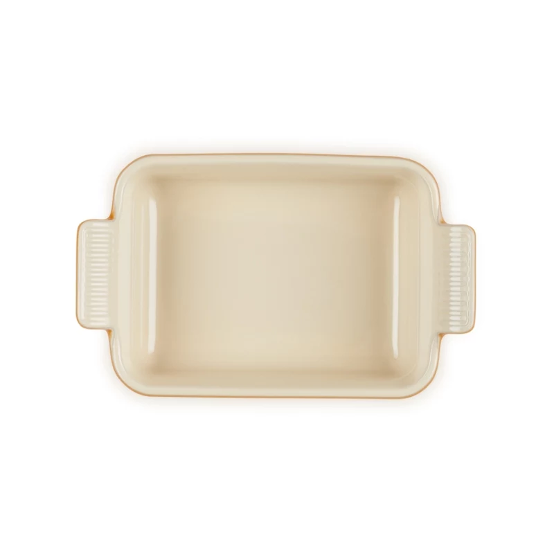 LE CREUSET Piastra rettangolare da forno Heritage in gres 19x14cm / 1,1L arancione