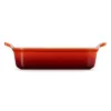 LE CREUSET Piastra rettangolare da forno Heritage in gres 26x19cm / 2,4L rossa