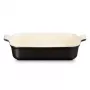 Le Creuset Piastra rettangolare da forno Heritage in gres 32x24cm / 4L nera