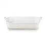 Le Creuset Piastra rettangolare da forno Heritage in gres 32x24cm / 4L bianca