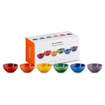 LE CREUSET Set da 6 ciotole in gres 330ml in vari colori