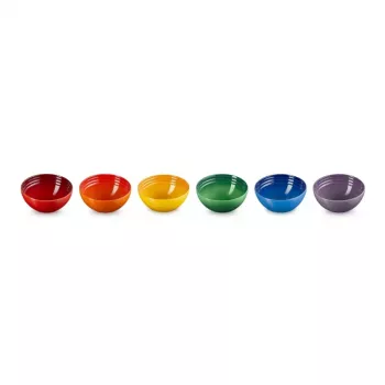 LE CREUSET Set da 6 ciotole in gres 330ml in vari colori