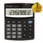 REBELL RE-SDC412 BX calcolatrice semi-desktop, display LCD 12 cifre, doppia alimentazione, nero