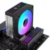 Rampage Octagon B70 dissipatore ad aria per CPU, 120 mm ARGB, display della temperatura, nero