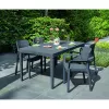 KETER sedia da giardino Samanna grigio