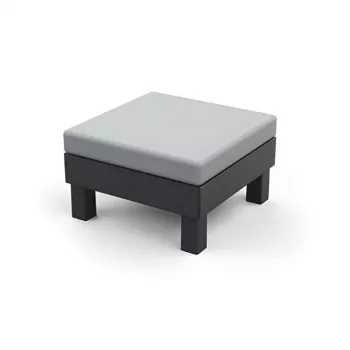 KETER sgabello/tavolino da giardino Element con cuscino grigio/grigio chiaro