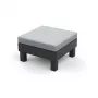 KETER sgabello/tavolino da giardino Element con cuscino grigio/grigio chiaro