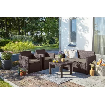 KETER Set da giardino Alabama marrone
