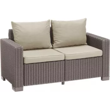 KETER Divano da giardino California 2 posti beige
