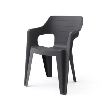 KETER Sedia da giardino Bilbao Low Back grigia