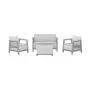 KETER Set da giardino Scandi Linea 2 posti grigio chiaro/grigio acciaio scuro
