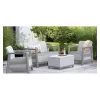 KETER Set da giardino Scandi Linea 2 posti grigio chiaro/grigio acciaio scuro