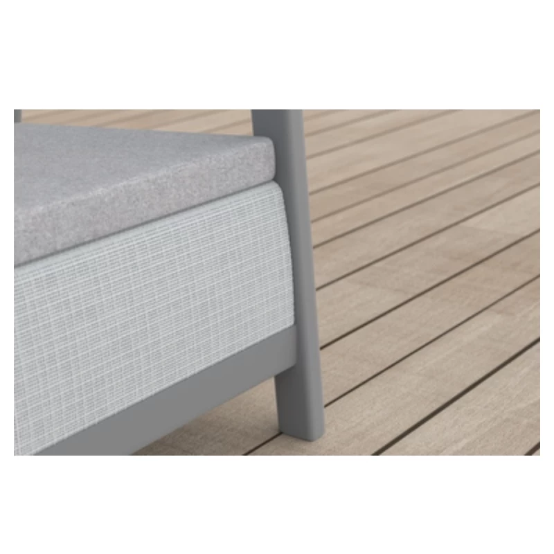 KETER Set da giardino Scandi Linea 2 posti grigio chiaro/grigio acciaio scuro