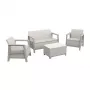 KETER Set da giardino Scandi Linea 2 posti grigio ghiaia/beige chiaro