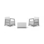 KETER Set da giardino Scandi Linea set da balcone grigio chiaro/grigio acciaio scuro