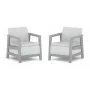 KETER Set 2 sedie da giardino Scandi Linea grigio chiaro/grigio acciaio scuro