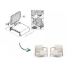 KETER Set 2 sedie da giardino Scandi Linea grigio ghiaia/beige chiaro