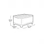 KETER Tavolo da giardino/box contenitore Scandi Storage Table grigio