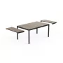 KETER Tavolo da giardino allungabile Deco Porto Nova allungabile 160-240 tono frassino/nero