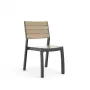 KETER Sedia da giardino Deco Corale effetto teak/grigio