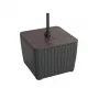 KETER Tavolino parasole Luzon noce/grigio 29214820939