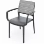 KETER Poltrona da giardino Deco Porto grigio chiaro/grigio