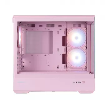 Zalman P30 V2, case PC mini tower mATX, 3 ventole ARGB 120mm, rosa