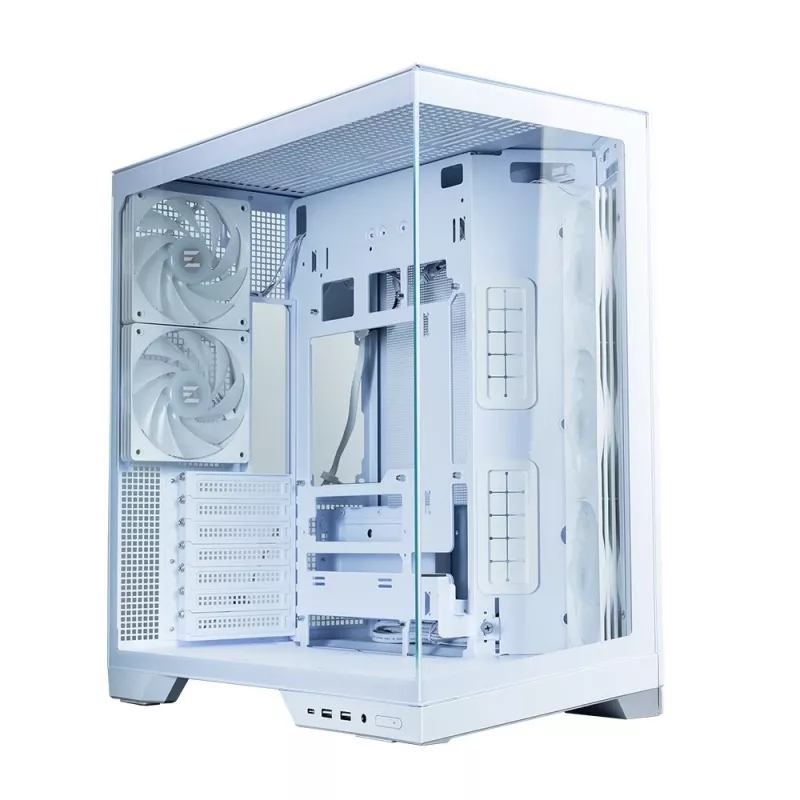 Zalman D50 case PC ATX Mid Tower, 3x 120mm ventole, bianco